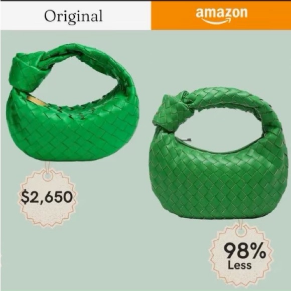 Vanilla Handbags - NWT (boutique) Green Chic Woven HandBag Bottega Vibes